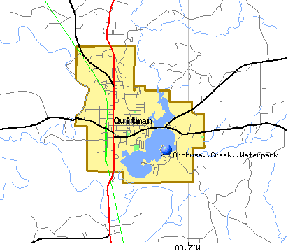 Quitman, MS Map