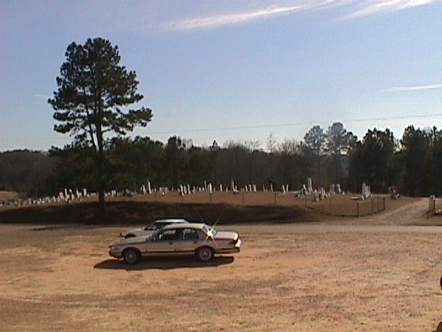 View of New Zion cemetery