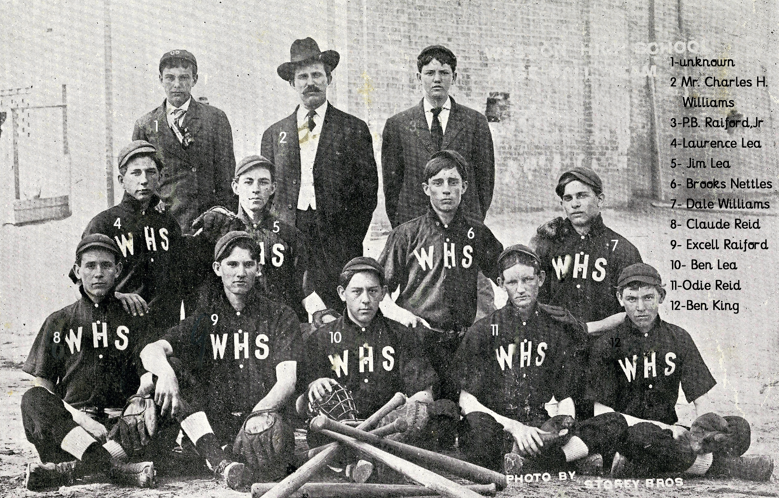 Wesson Boys Baseball Team - 1908