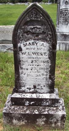 Mary A. West marker