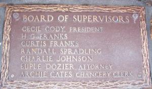 Supervisors plaque