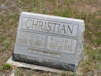 Cornelia L. & William E. Christian marker