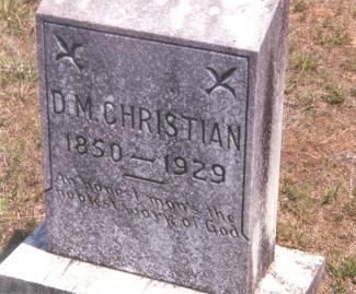 D. M. Christian marker