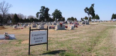 landscape of Campbelltown Cemetery