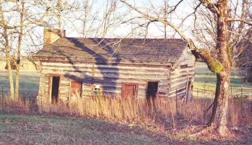 Log Cabin near Old Bethany Cemetery