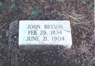 John Bryson tombstone