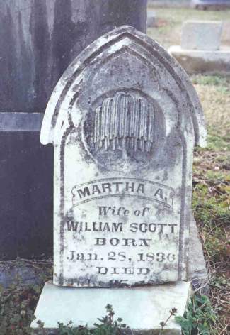 Martha A. Scott tombstone