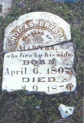 Thomas Bryson tombstone
