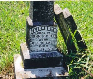 Elisabeth Coker marker