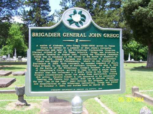 Brigadier General John Gregg marker