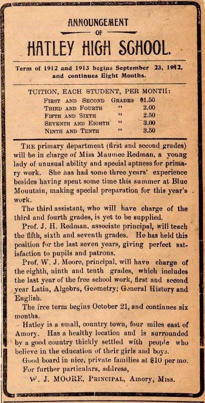 Hatley School ad