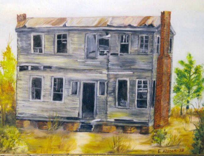 painting of old Mayfield Hotel