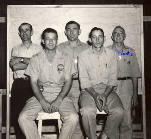 small group of workers at Gulf Ordnance Plant