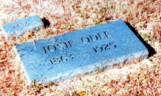 Grave marker of John and Josie Odle, Pontotoc County, Mississippi