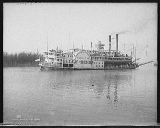 Photograph of The Belle of the Bends, an old time Riverboat that plied the Mississippi for many years.