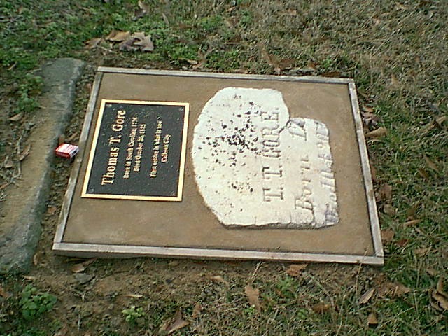 The T. T. Gore grave located by Lackey Avenue in Calhoun City, MS.