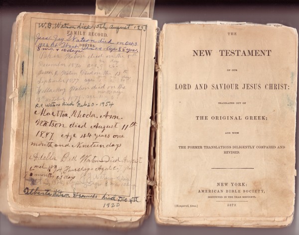 Watson Bible Page 3