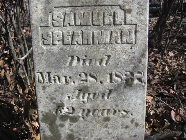 Oldest known headstone in Itawamba County