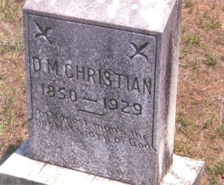 D. M. Christian marker